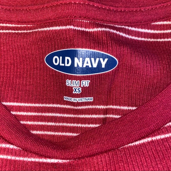 NWT Red Striped Long Sleeve Shirt Size XS - Picture 4 of 4